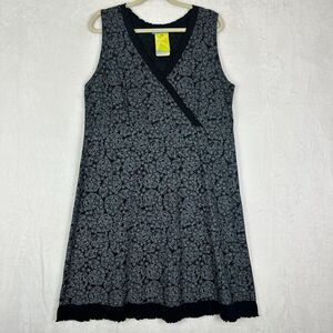 Fresh Produce Surplice Dress Size XL Black Summer Swirls NEW Paisley Sleeveless